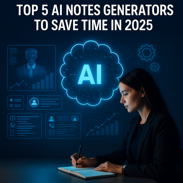 Top 5 AI Notes Generators to Save Time in 2025